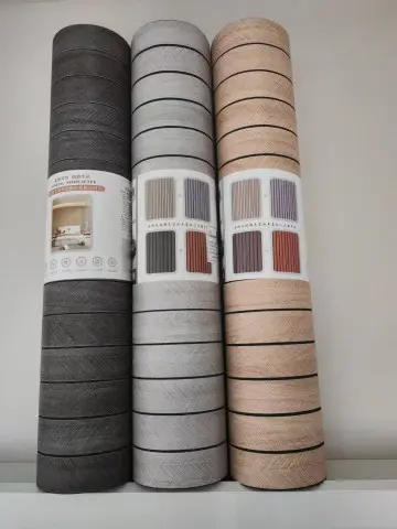 Wall Paper Rolls 3D Carved Grille Wall Sticker Self-adhesive Waterproof and Moisture-proof Interior Decoration