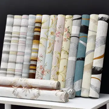 Simple European Damascus Embossed Waterproof Wallpaper Bedroom Living Room Hotel Decoration Project Wallpaper