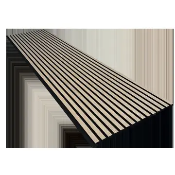 MDF Waterproof Fireproof Interior Acoustic Panels Wood Slat Sound Isolation Wall Panel