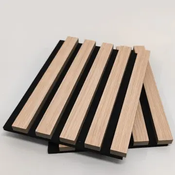 Wood Grain Polyester Fiber Sound-Absorbing Grille Board Recording Studio Bedroom Living Room Background Sound-Absorbing Board