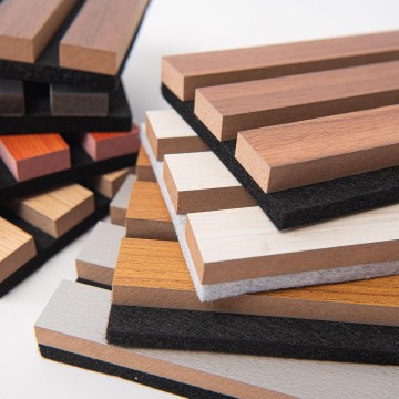 MDF Wood Sound-Absorbing Fluted Panel Acoustic Board Noise Cancelling Sound Absorbing Acoustic Wall Panels