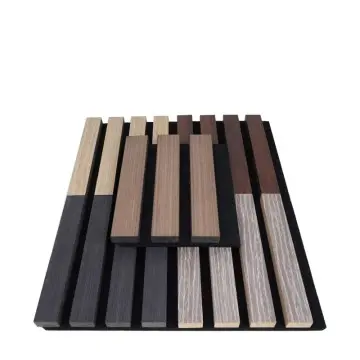 Foreign trade factory customized wall decoration wooden sound-absorbing board environmentally friendly flame retardant sound-absorbing material wall grille board