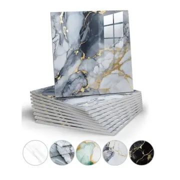 Wall Sticker Marble Wall protection Board Self-adhesive Kitchen Bathroom Waterproof Moisture-proof Wall Board
